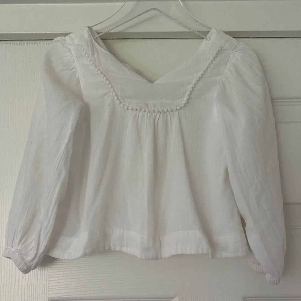 Janie and Jack Elegant White Blouse